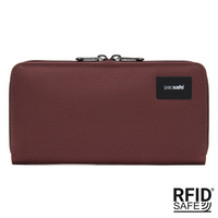 RFIDsafe Continental Wallet Pacsafe - garnet red