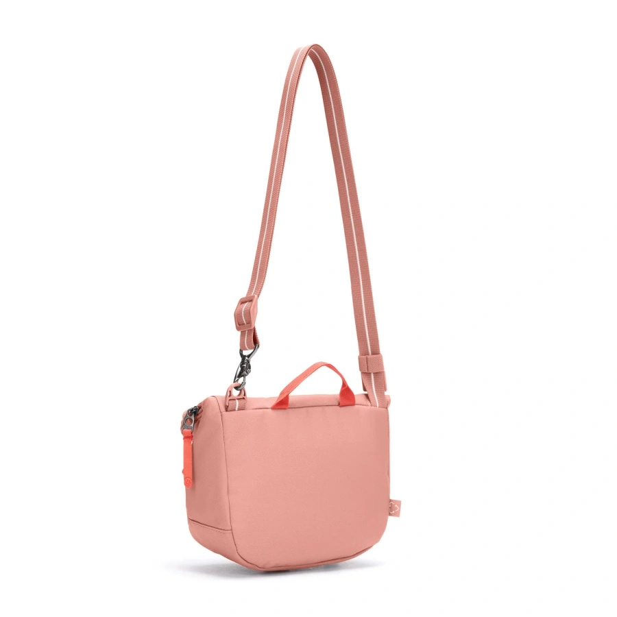 Folding women's anti-theft bag Pacsafe Go - pink