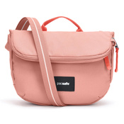 Folding women's anti-theft bag Pacsafe Go - pink