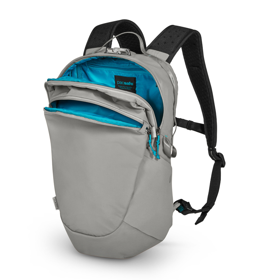 Plecak miejski antykradzieżowy 18l Pacsafe ECO Econyl® - szary - powystawowy