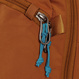 Anti-theft backpack for one shoulder Pacsafe ECO 12L - orange made of econyl