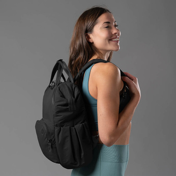 Women's anti-theft backpack Pacsafe Citysafe CX Econyl - black