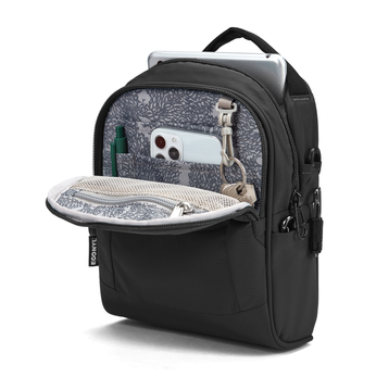Anti-theft shoulder bag Pacsafe LS100 - black