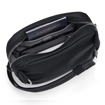 Torebka/biodrówka damska 2w1 antykradzieżowa Pacsafe W - czarna