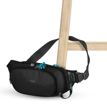 Hip pouch anti-theft Pacsafe ECO - black made from econyl
