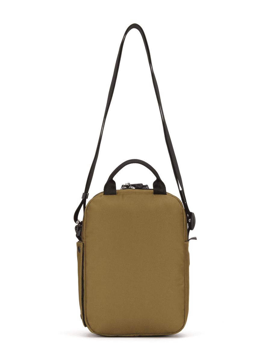 Medium anti-theft shoulder bag messenger Pacsafe Metrosafe X 6L - brown
