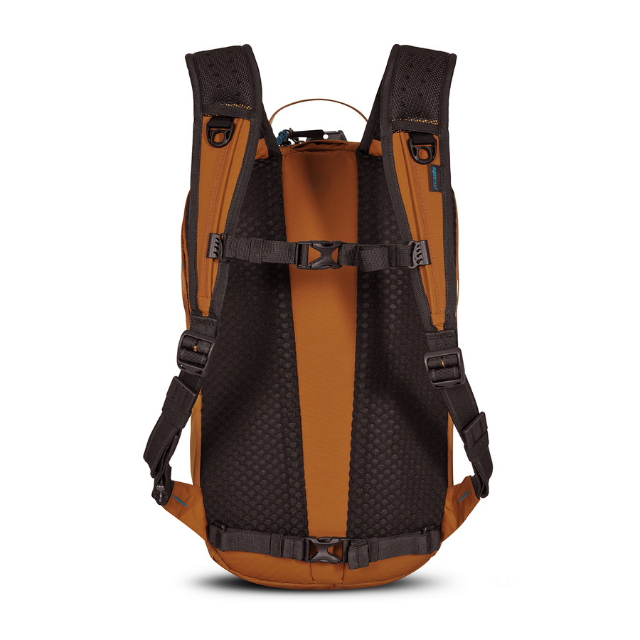 Plecak miejski antykradzieżowy 18l Pacsafe ECO Econyl® - pomarańczowy