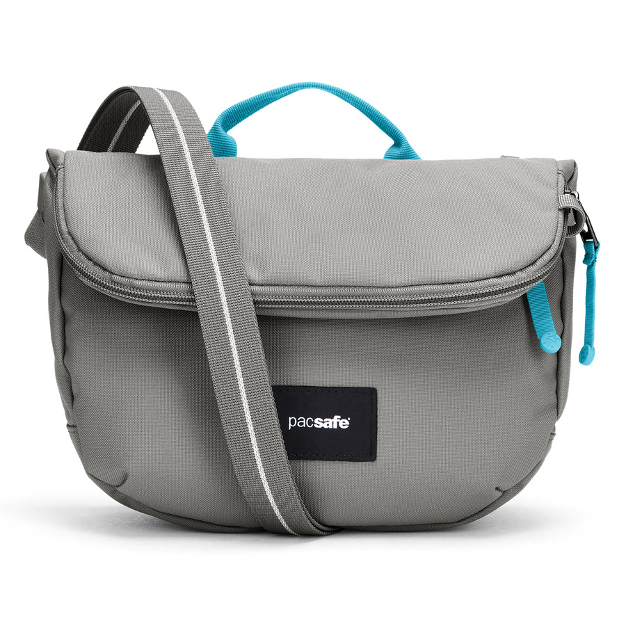 Folding women's anti-theft bag Pacsafe Go - stone