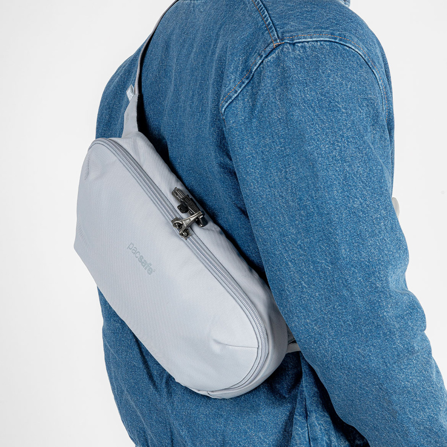 Hip bag waterproof anti-theft Pacsafe V - Gray