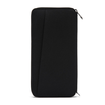 Portfel antykradzieżowy damski duży RFID Pacsafe - czarny