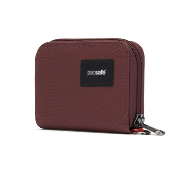 Portfel mały RFID Pacsafe - bordowy