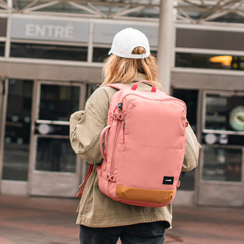 Anti-theft cabin backpack Pacsafe Go 34 l - pink