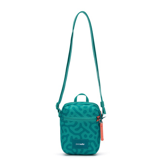 City anti-theft shoulder bag Pacsafe Go - turquoise