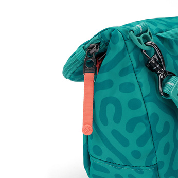 Folding women's anti-theft bag Pacsafe Go - turquoise