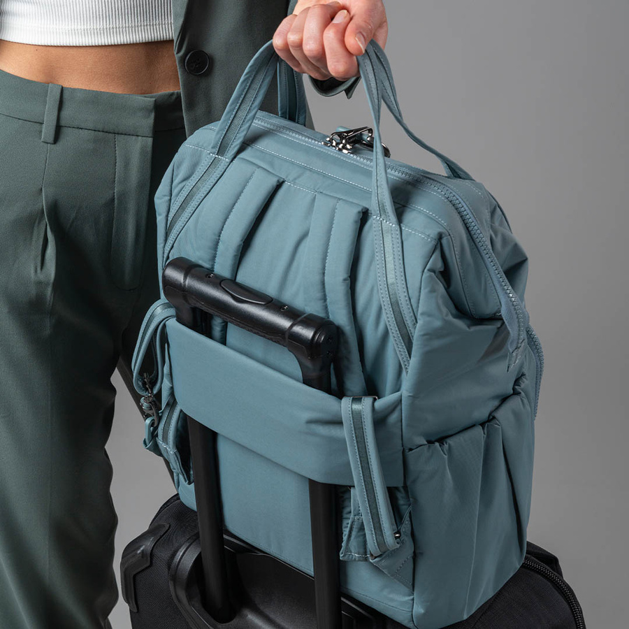Women's anti-theft backpack Pacsafe Citysafe CX Econyl - mint