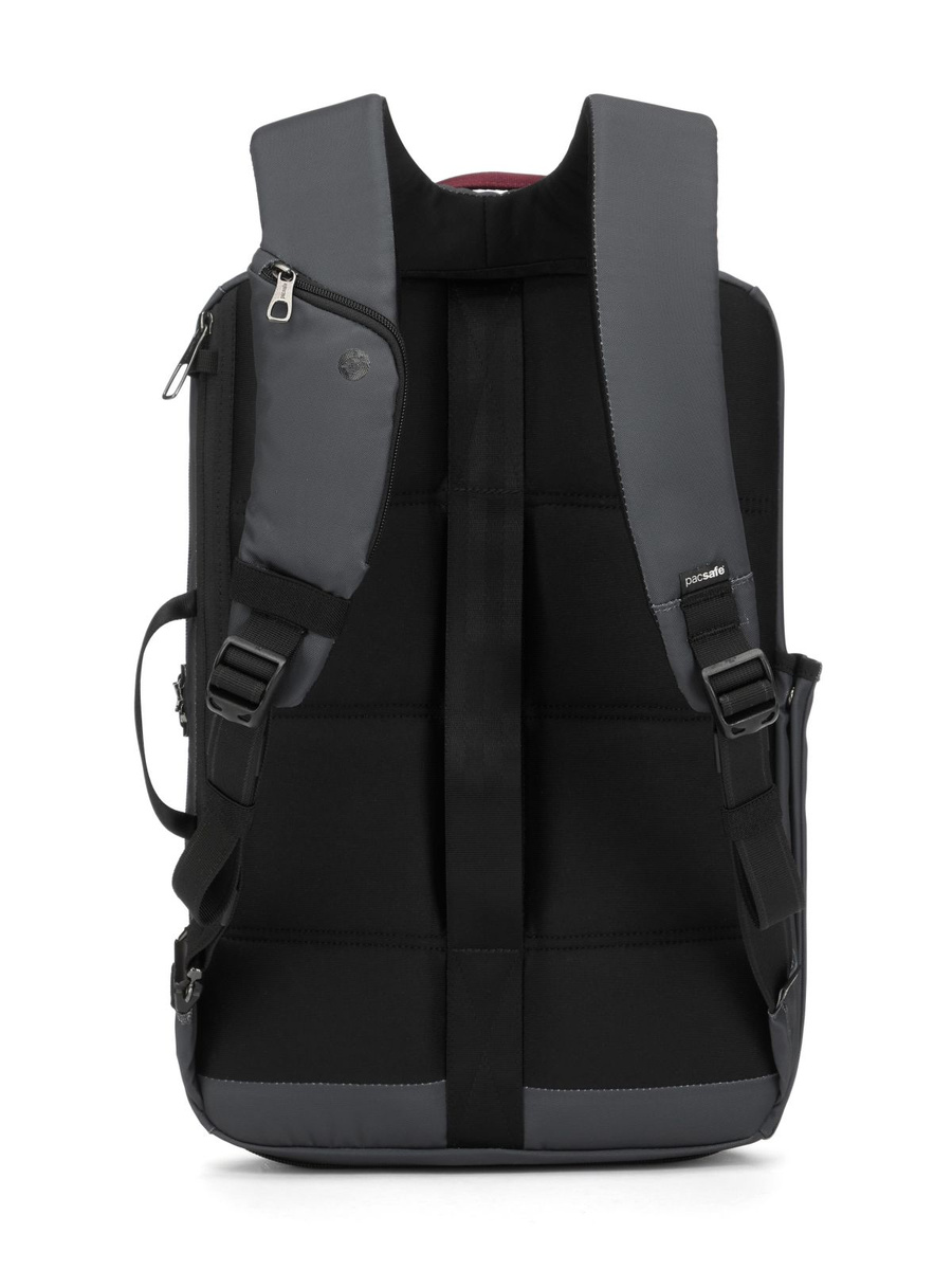 Anti-theft laptop backpack 18L Pacsafe Metrosafe X with 16' laptop pocket - dark gray