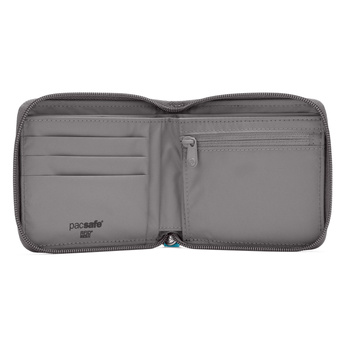 Men's small RFID Pacsafe wallet - stone