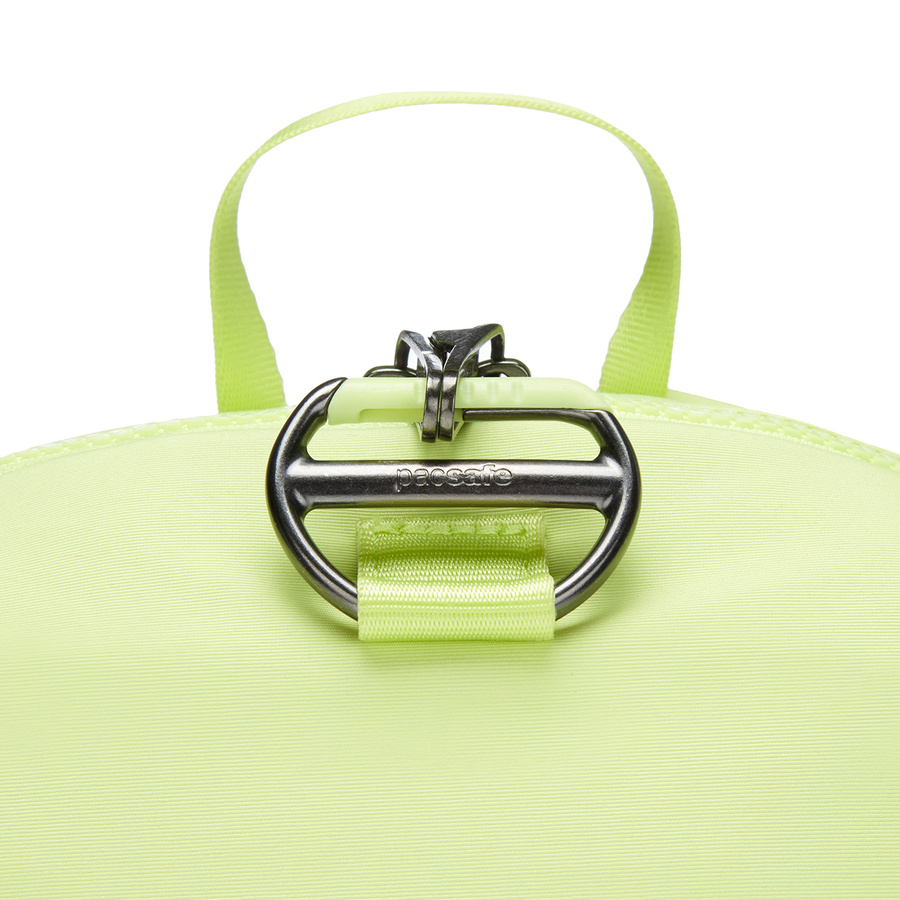Plecak mini damski antykradzieżowy 8L Pacsafe CX - limonka