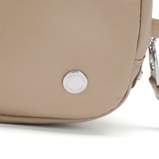 Small 2-in-1 anti-theft women's handbag Pacsafe W - beige
