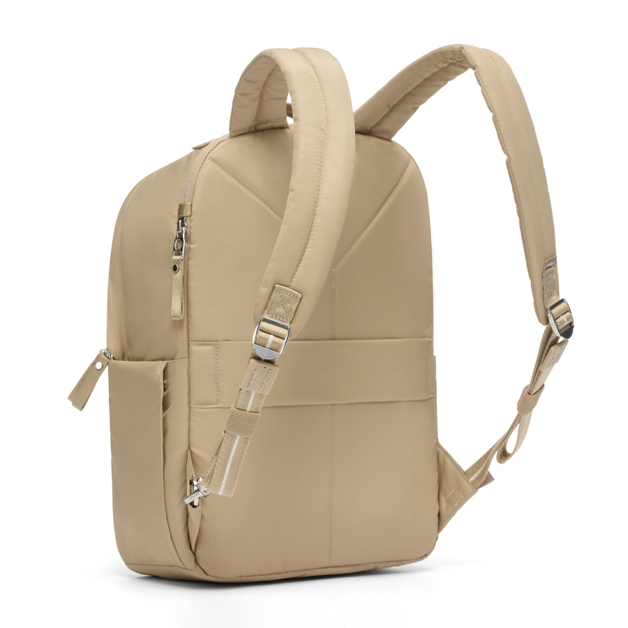 Women's anti-theft backpack 10 L Pacsafe W - beige