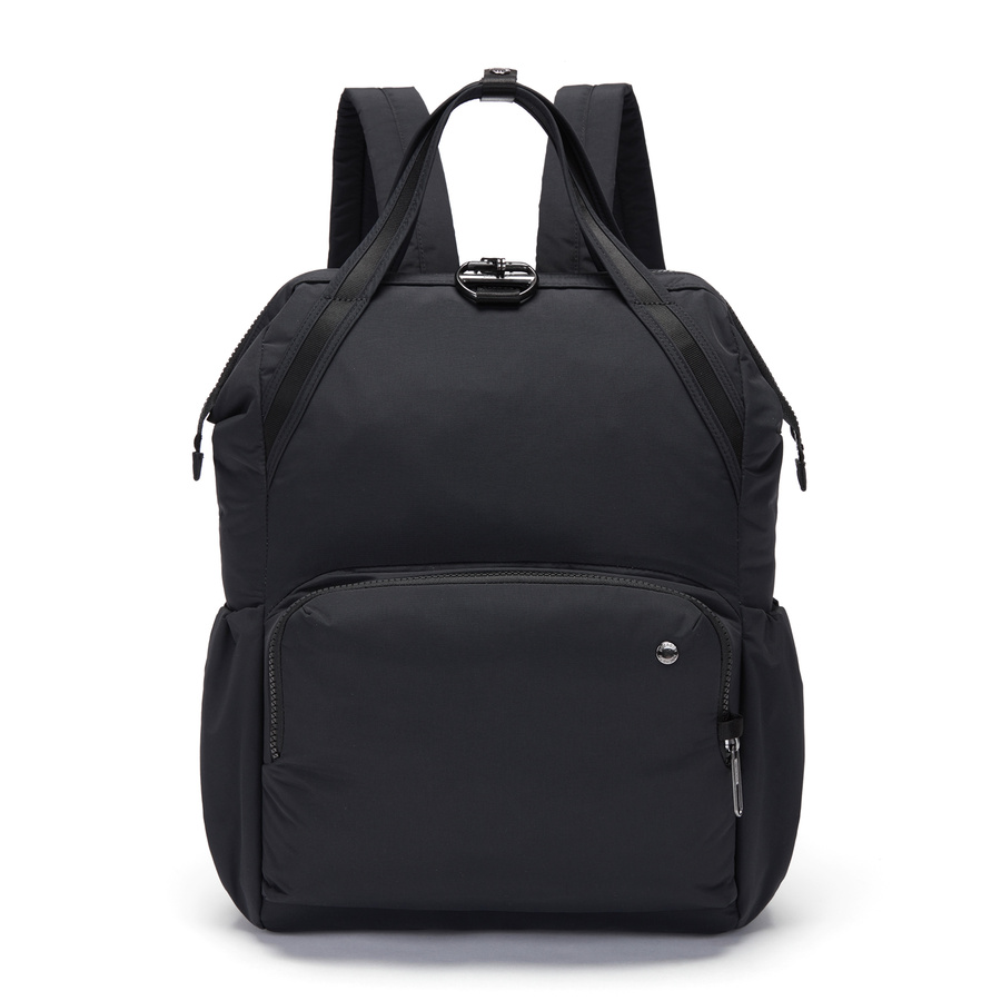 Women's anti-theft backpack Pacsafe Citysafe CX Econyl - black