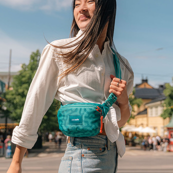 Pacsafe Go anti-theft hip pack - reef