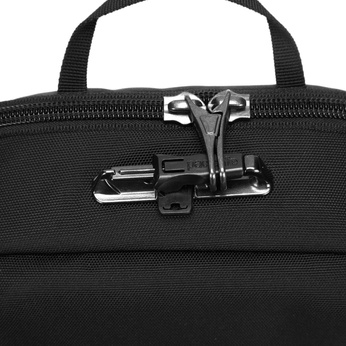 A small Pacsafe Metrosafe X 3 l anti-theft shoulder bag - black