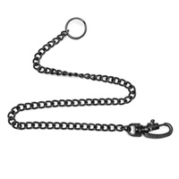 Anti-theft chain for wallet "Wallet chain" - Black