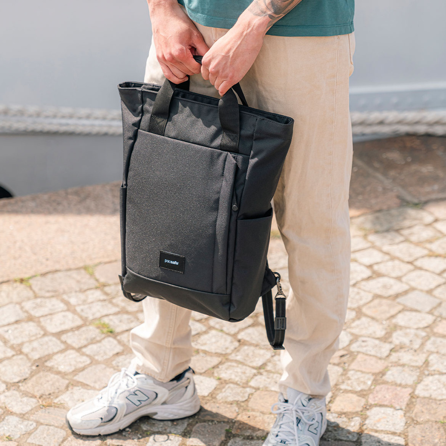 Pacsafe Go 15L Anti-Theft 2-in-1 Backpack/Bag - Black