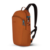 Anti-theft backpack for one shoulder Pacsafe ECO 12L - orange made of econyl