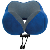 Travel pillow around the neck - navy blue. Plus ear plugs and eye band