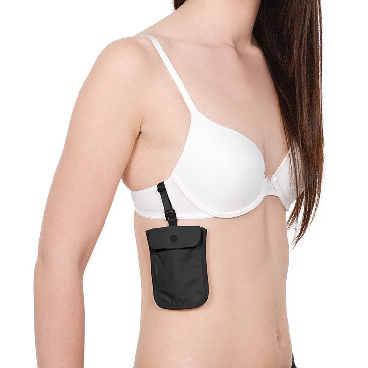 Secret travel bra pouch Pacsafe® Coversafe® S25- black