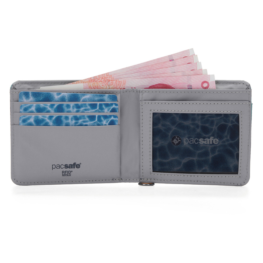 RFID blocking bifold wallet Pacsafe RFIDsafe - fresh mint