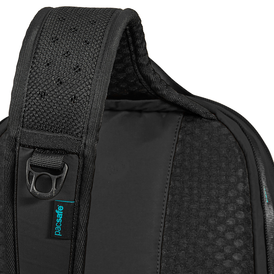 Plecak antykradzieżowy na jedno ramię Pacsafe ECO 12L - czarny z econylu