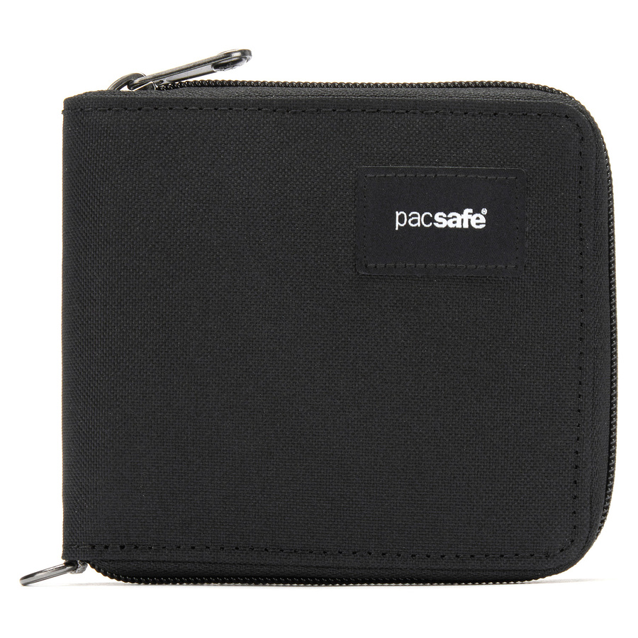 Portfel antykradzieżowy męski mały RFID Pacsafe - czarny