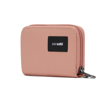 Portfel mały RFID Pacsafe - różowy