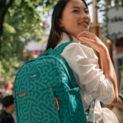 Anti-theft urban backpack Pacsafe Go 15 l - turquoise