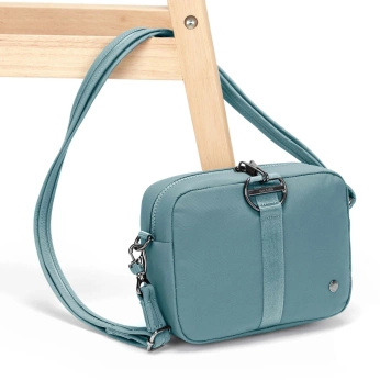 Women's anti-theft handbag Pacsafe CX square crossbody - mint  - after-show