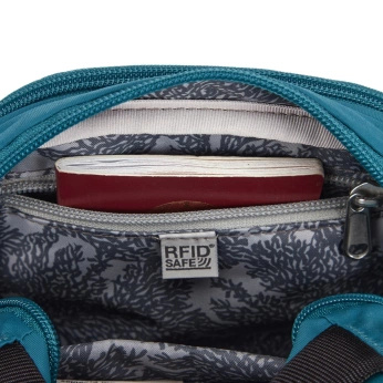 Anti-theft shoulder bag Pacsafe LS100 - turquoise
