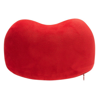 Travel pillow around the neck - red. Plus ear plugs and eye band