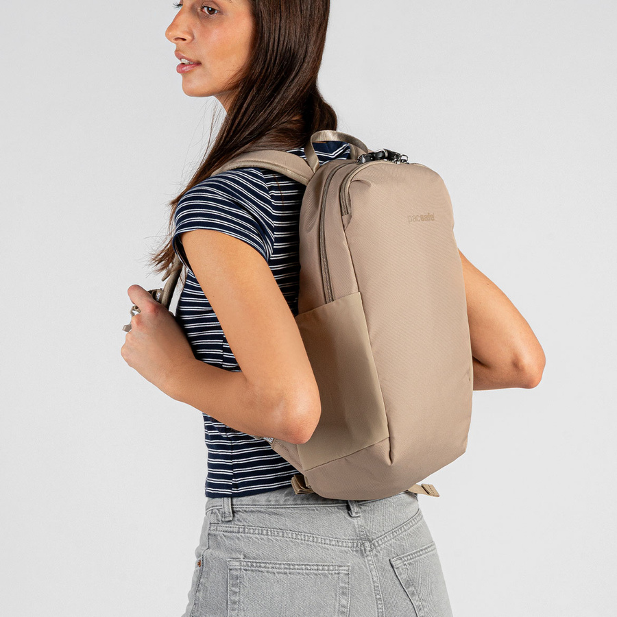Anti-Theft Tech Backpack Vibe 12l - beige