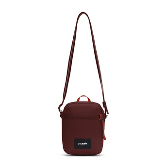 City anti-theft shoulder bag Pacsafe Go - burgundy