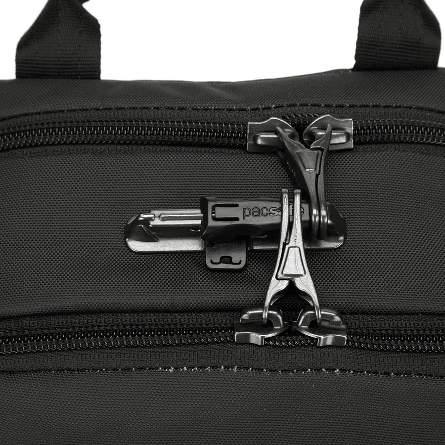 Medium men's shoulder bag / anti-theft messenger bag Pacsafe Metrosafe X vertical crossbody 6 l - Black.