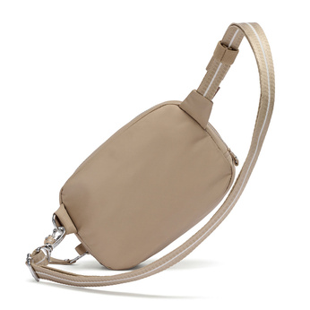 Small 2-in-1 anti-theft women's handbag Pacsafe W - beige