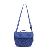 Folding women's anti-theft bag Pacsafe Go - Cerulean Blue