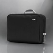 Organizer podróżny antykradzieżowy z recyklingu Pacsafe RFIDsafe - czarny