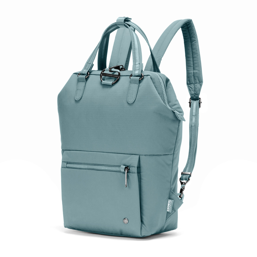 Mini women's anti-theft backpack Pacsafe Citysafe CX Econyl - mint