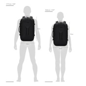 Anti-theft travel backpack Pacsafe EXP45 - dark gray