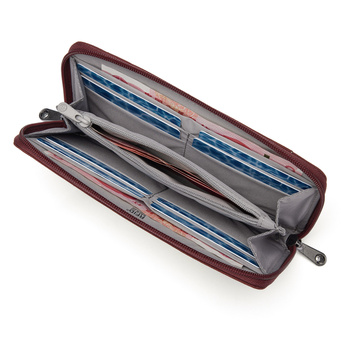 RFIDsafe Continental Wallet Pacsafe - garnet red