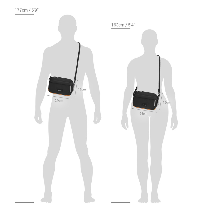 Pacsafe Go anti-theft small city bag - black